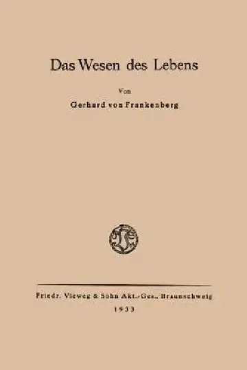 Cover of Das Wesen Des Lebens