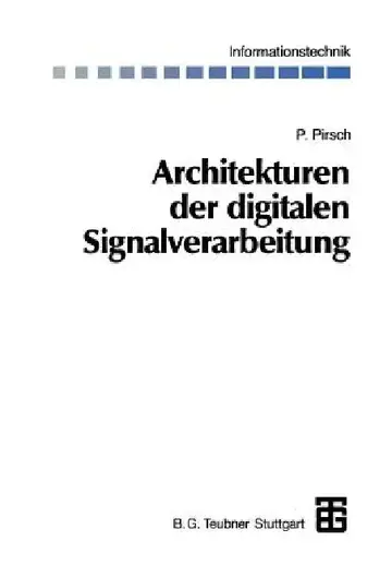 Cover of Architekturen Der Digitalen Signalverarbeitung