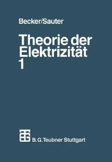 Cover of Theorie Der Elektrizität
