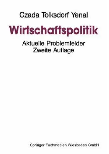 Cover of Wirtschaftspolitik