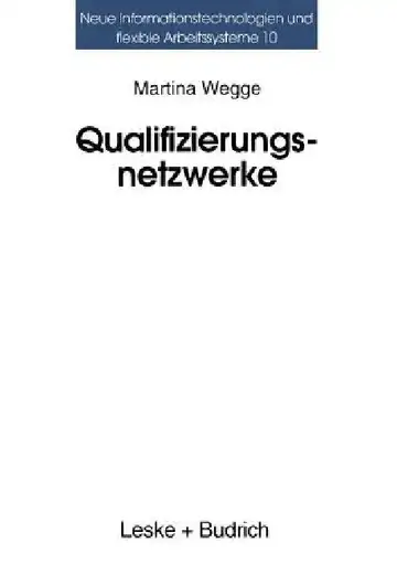 Cover of Qualifizierungsnetzwerke -- Netze Oder Lose Fäden?