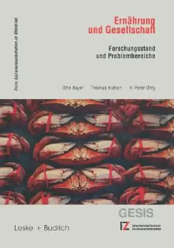 Cover of Ernährung Und Gesellschaft
