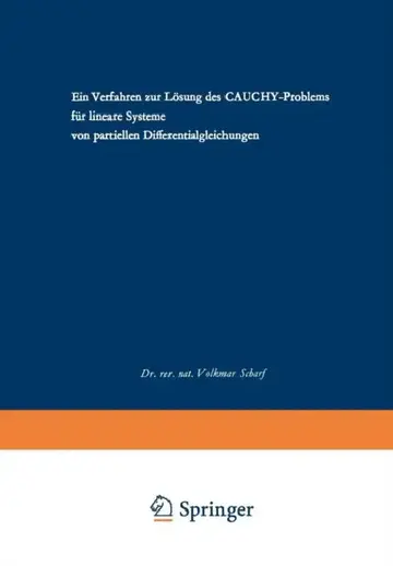 Cover of Ein Verfahren Zur Lösung Des Cauchy-Problems Für Lineare Systeme Von Partiellen Differentialgleichungen