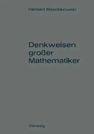 Cover of Denkweisen Großer Mathematiker