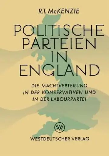 Cover of Politische Parteien in England