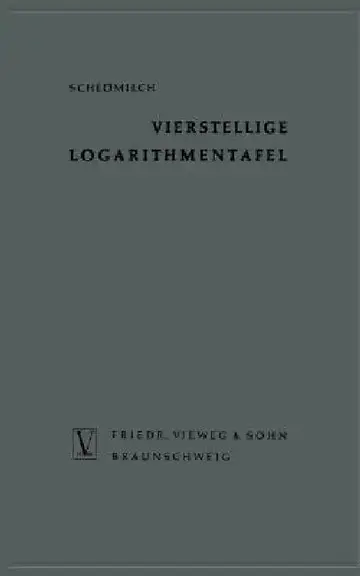 Cover of Vierstellige Logarithmentafel