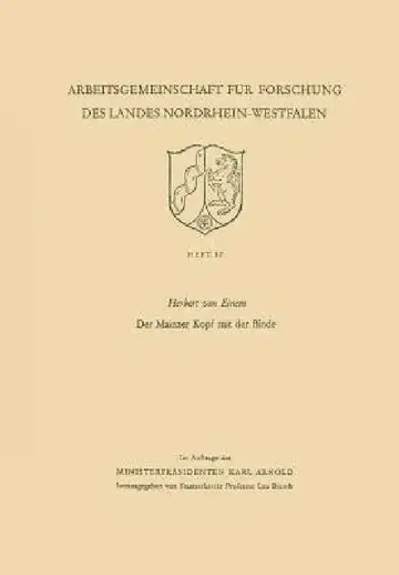 Cover of Der Mainzer Kopf Mit Der Binde