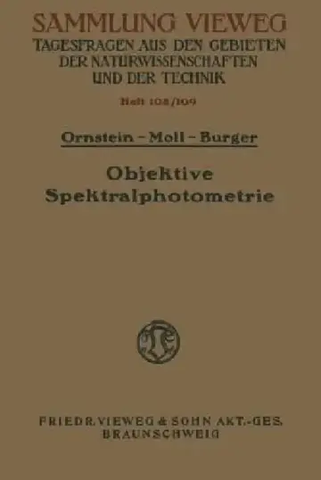 Cover of Objektive Spektralphotometrie