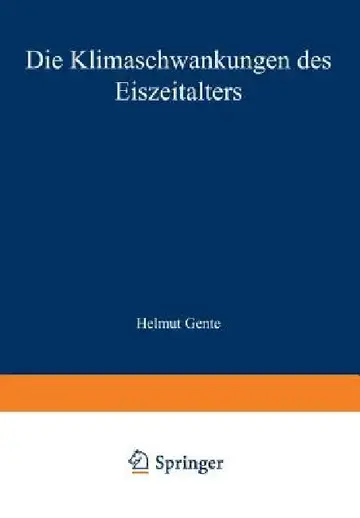 Cover of Die Klimaschwankungen Des Eiszeitalters