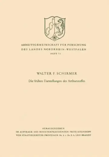 Cover of Die Frühen Darstellungen Des Arthurstoffes