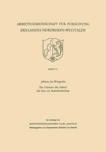 Cover of Die Grenzen Der Schrift. Der Kern Der Rechtschreibreform