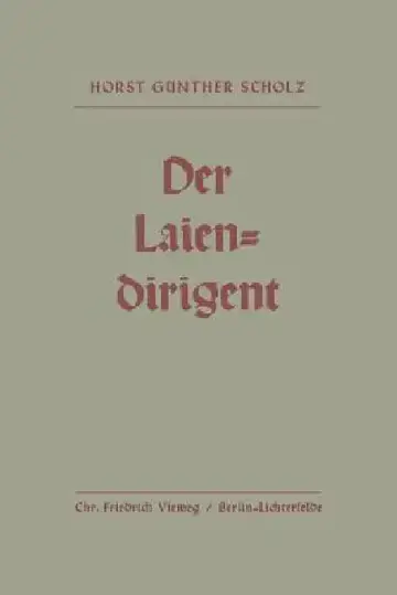 Cover of Der Laiendirigent