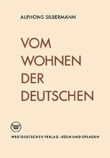 Cover of Vom Wohnen Der Deutschen