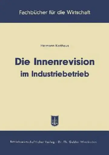 Cover of Die Innenrevision Im Industriebetrieb