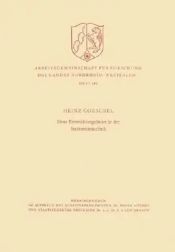 Cover of Neue Entwicklungslinien in Der Starkstromtechnik