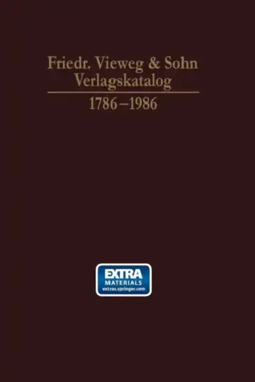 Cover of Friedr. Vieweg & Sohn Verlagskatalog