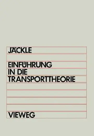 Cover of Einführung in Die Transporttheorie