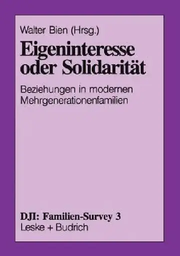 Cover of Eigeninteresse Oder Solidarität