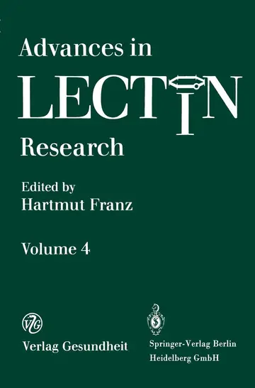 Cover of Advances in Lectin Research