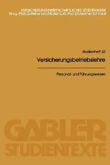 Cover of Personal- Und Führungswesen
