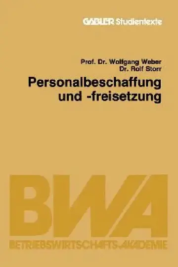 Cover of Personalbeschaffung Und -Freisetzung