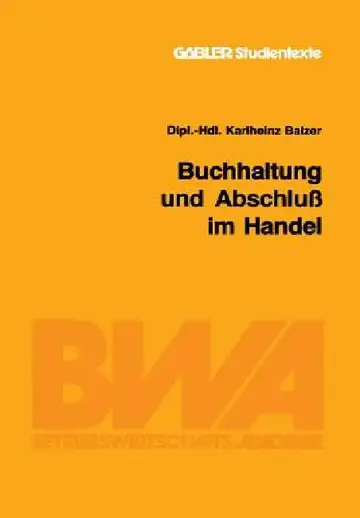 Cover of Buchhaltung Und Abschluß Im Handel