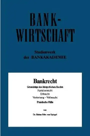Cover of Bankrecht
