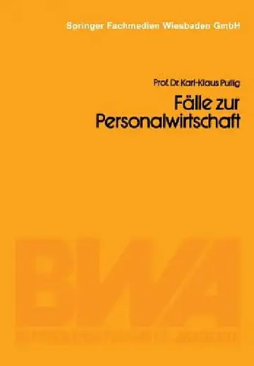 Cover of Fälle Zur Personalwirtschaft