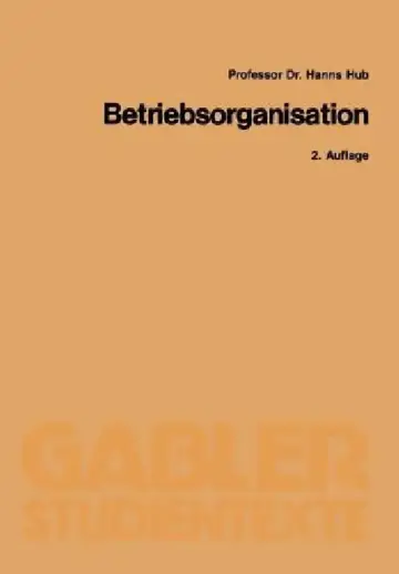 Cover of Betriebsorganisation