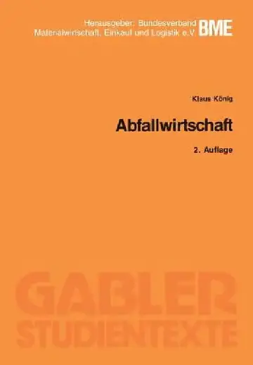 Cover of Abfallwirtschaft