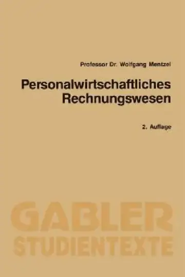 Cover of Personalwirtschaftliches Rechnungswesen