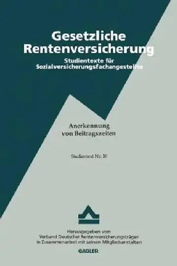 Cover of Anerkennung Von Beitragszeiten