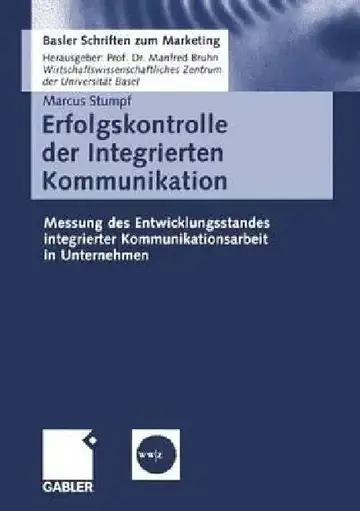 Cover of Erfolgskontrolle Der Integrierten Kommunikation