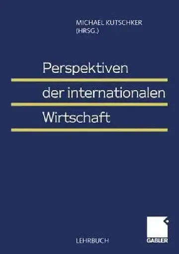 Cover of Perspektiven Der Internationalen Wirtschaft