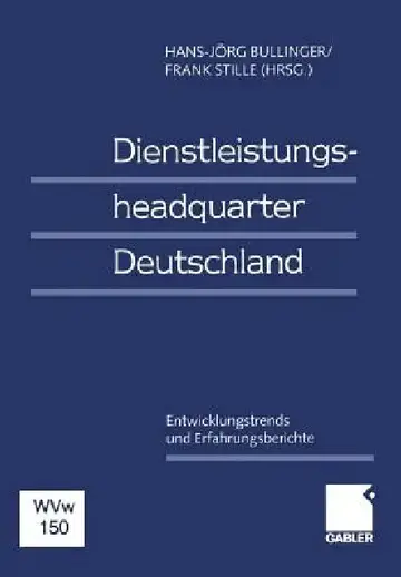 Cover of Dienstleistungsheadquarter Deutschland