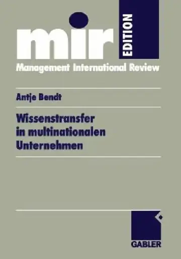 Cover of Wissenstransfer in Multinationalen Unternehmen