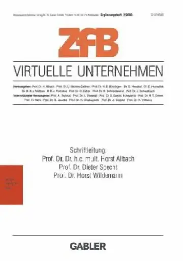 Cover of Virtuelle Unternehmen