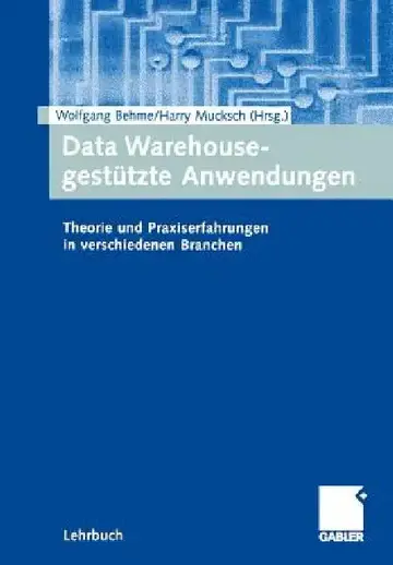 Cover of Data Warehouse-Gestützte Anwendungen