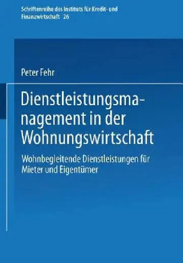 Cover of Dienstleistungsmanagement in Der Wohnungswirtschaft
