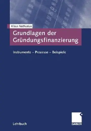 Cover of Grundlagen Der Gründungsfinanzierung