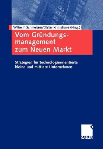 Cover of Vom Gründungsmanagement Zum Neuen Markt