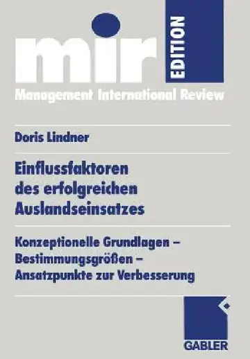Cover of Einflussfaktoren Des Erfolgreichen Auslandseinsatzes