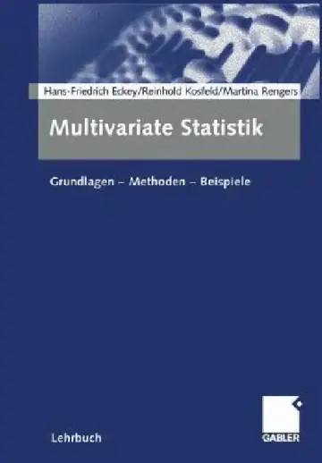 Cover of Multivariate Statistik