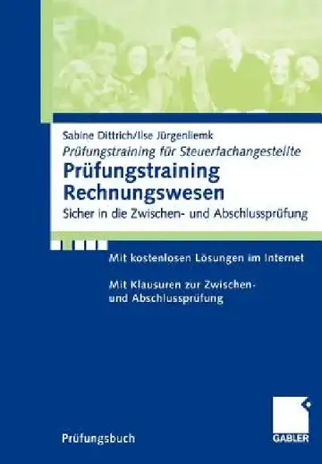 Cover of Prüfungstraining Rechnungswesen