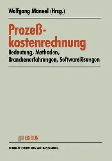 Cover of Prozeßkostenrechnung