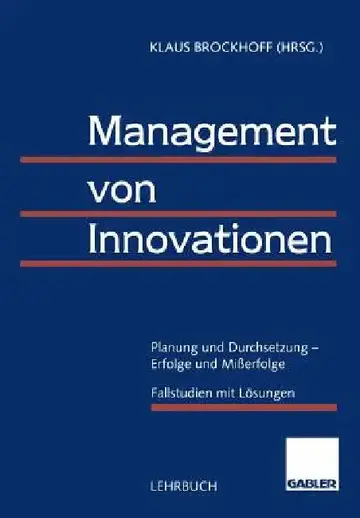 Cover of Management Von Innovationen