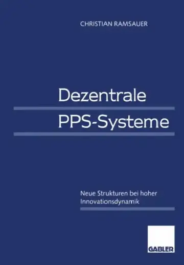 Cover of Dezentrale Pps-Systeme