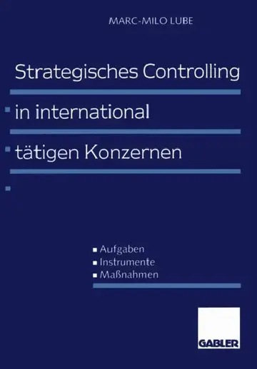 Cover of Strategisches Controlling in International Tätigen Konzernen