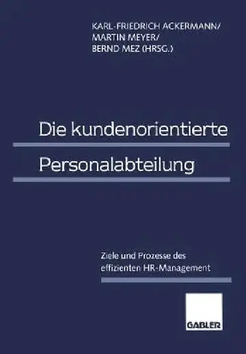 Cover of Die Kundenorientierte Personalabteilung
