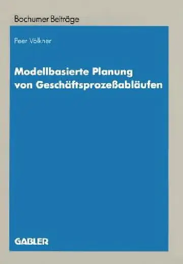 Cover of Modellbasierte Planung Von Geschäftsprozeßabläufen